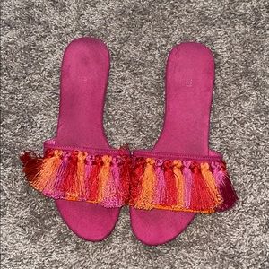 Pink Tassle Shoes